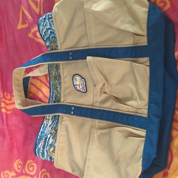 Reyn Spooner Hawaiian canvas beach bag tote new - Picture 1 of 4